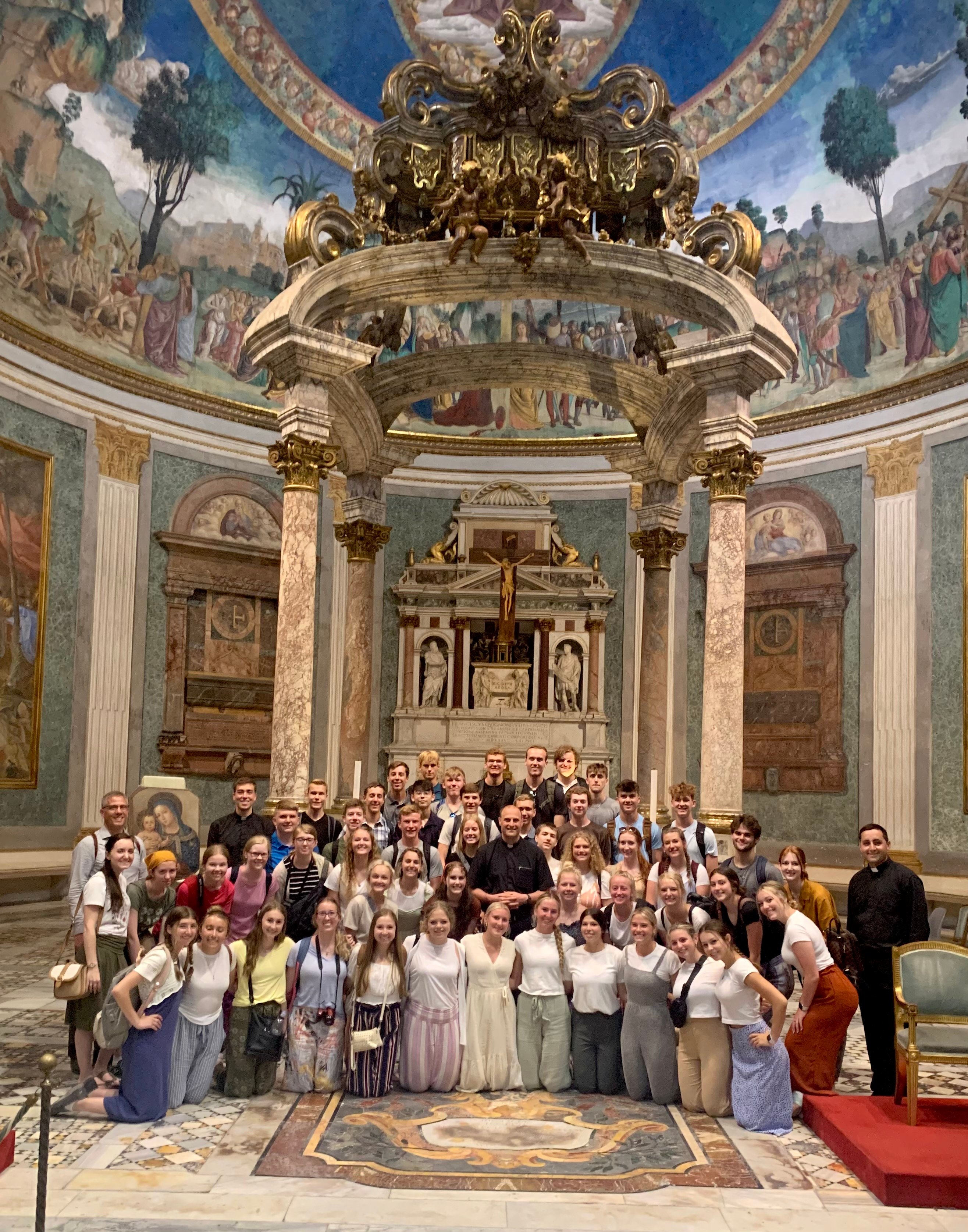 June 25, 2022: St. Mary’s Pilgrims and Priests at Santa Croce