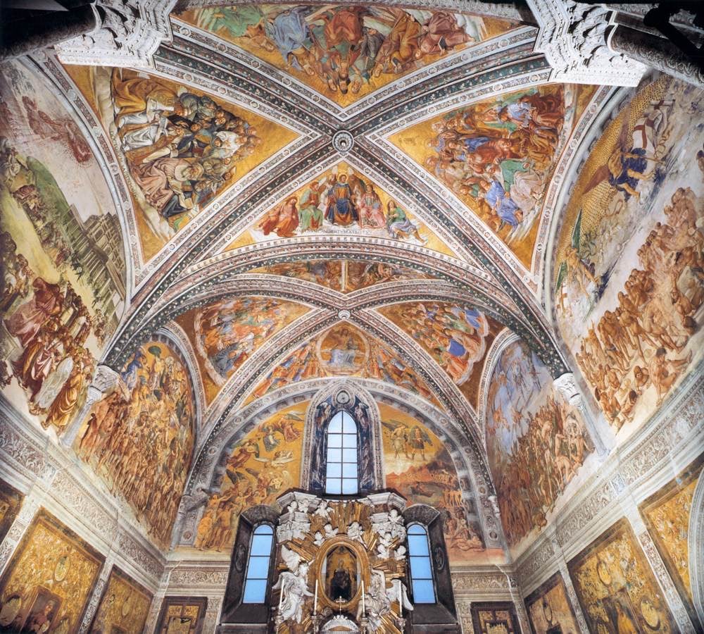 June 30, 2022: Interior of San Brizio Chapel