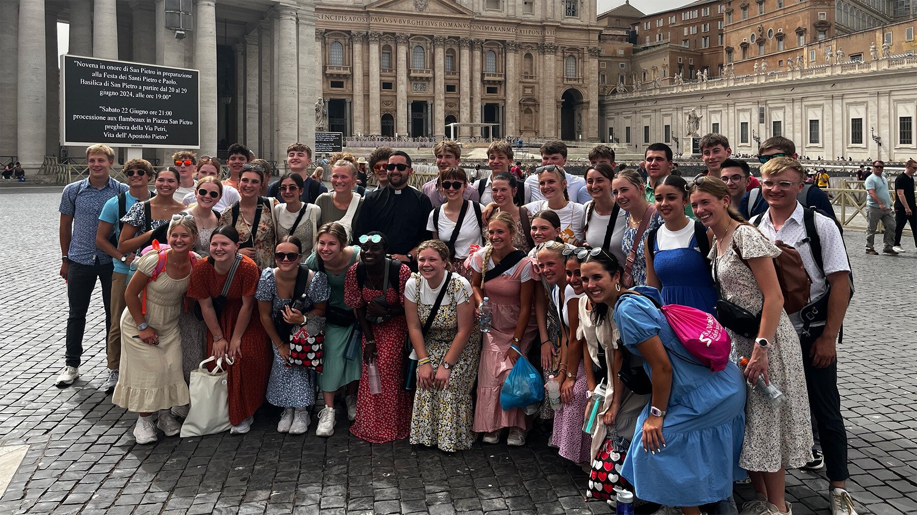 June 21, 2024: St. Mary’s High School with Their Chaplain